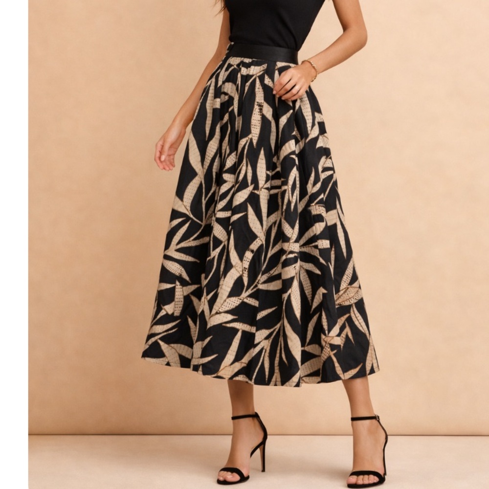 New Magaschoni size S Midi Skirt 100%linen size M